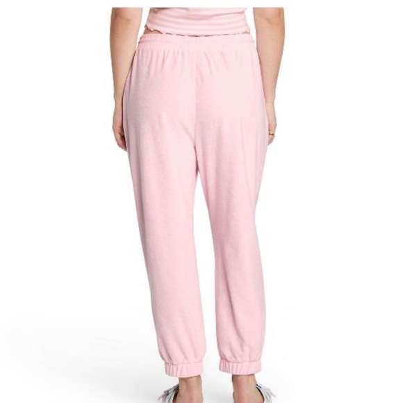 NWT STONEY CLOVER LANE x TARGET PINK JOGGER SWEATPANTS SIZE Cropped LARGE L - Picture 11 of 12